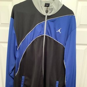 JORDAN BLACK & BLUE FULL ZIP ATHLETIC JACKET MENS
